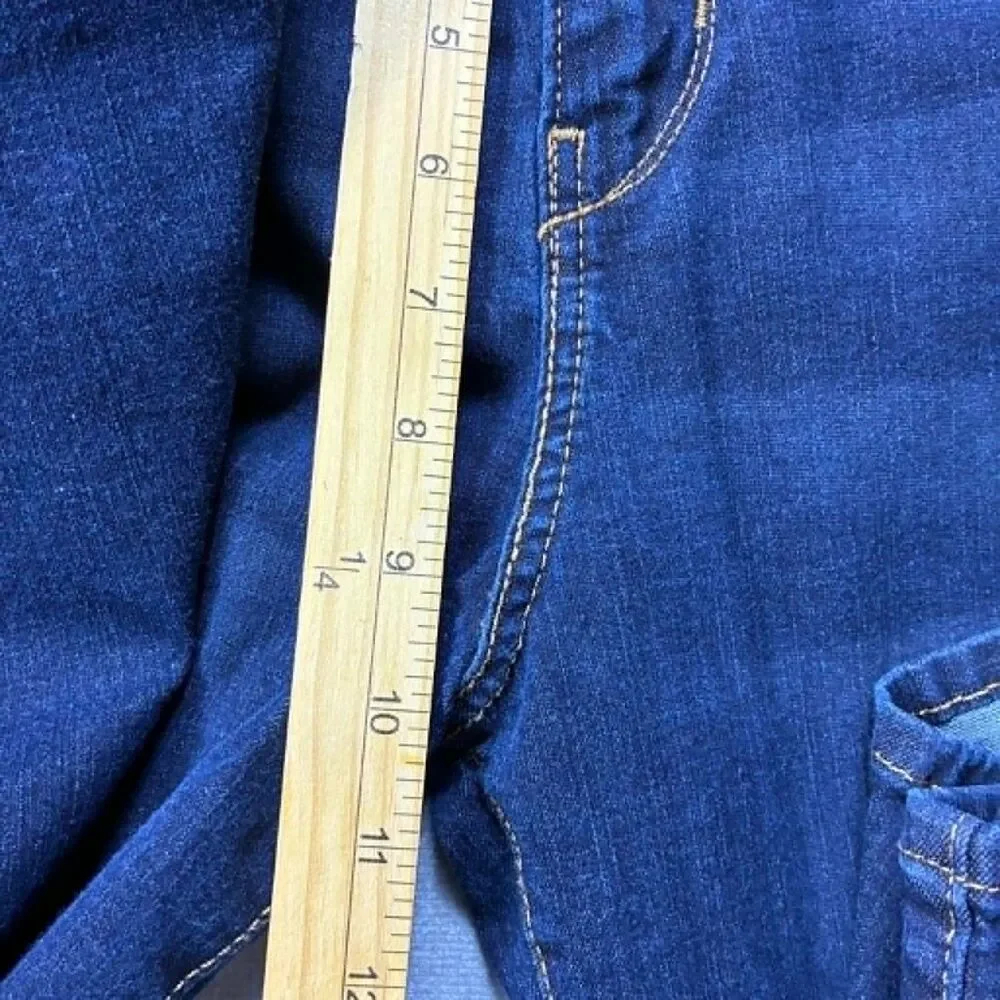 Signature Levi Strauss Gold Womens Bootcut Jeans Dark Wash Stretch Size 32x29 - Picture 7 of 8